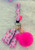 Breast Cancer Lip gloss & hand sanitizer Keychain #4