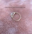 14k gold april clear crystal ring #3