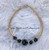 14k gold BLACK DICE Skinny Bangle #3