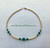 14k gold May Round crystals Anklet #1.