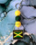 Jamaica flag Keychain #3