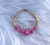 14k gold PINK Dice bangle kids