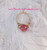 14k gold pink ROUND stardust ring #1