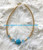 14k gold blue pave bracelet #3