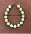 14k Gold Lime green Dice bracelet #4