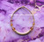 14k gold NOVEMBER crystal half bangle