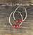 14k gold ANY SIZE July hoop earrings