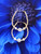 14k gold ANY SIZE April stardust hoop earring.