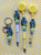 4PC LILO XMAS BADGE PEN KEYCHAIN SET #3