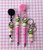 4PC GRINCH XMAS BADGE PEN KEYCHAIN SET #2