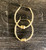 14k ALL gold LARGE  tube earrings #2