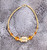 14k gold ANY COLOR small tube & crystal bracelet #1