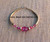 14k gold Pink Medium oval stardust bangle #3