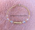14k gold Clear designer tube bracelet #2