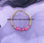 14k gold Pink dice bracelet kids #2