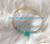 14k gold blue rose bracelet #3