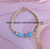 14k gold blue heart bracelet kids #3