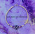 14k gold February stardust Large heart bracelet