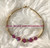 14k gold FUCHSIA  beadcap medium bangle