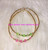 14k Gold 2PC ANY COLOR stack bracelet SET #3