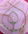 14k gold 2pc ANY COLOR heart Stardust set#1B