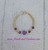 14k gold PURPLE dice bracelet kids #3