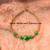 14k gold lime green dice bracelet #2