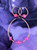 14k gold 2PC Glitter pink dice SET#1