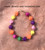 14k Gold Rainbow Dice bracelet #1D
