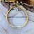 14k gold clear torpedo skinny bangle #1A