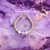 14k gold WHITE cat eye bracelet kids #2