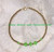 14k gold August birthstone bracelet #1A