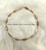 14k gold brown marble swirl Anklet #1a