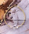 14k gold clear ROUND bracelet #12