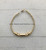 14k All gold shark tooth bracelet