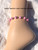 14k gold LIGHT PINK dice anklet #2