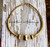 14k All gold ball thick bangle #2