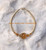 14k gold NOVEMBER heart stardust skinny bangle #1