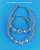 14k gold XL clear stardust  earring.