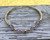 14k gold JUNE oval stardust LARGE bangle #3