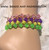 14k gold ANY COLOR CLEAR dice anklet #2