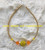 14k gold YELLOW & ORANGE pave bracelet