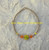 14k gold YELLOW & ORANGE pave bracelet