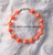 14k gold orange dice anklet #2