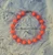 14k gold orange dice anklet #2