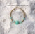 14k gold kitty MINT GREEN bracelet #1