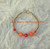 14k gold ORANGE dice bracelet kids #2