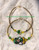 14k Gold 2PC SAINT PATTY stack bracelet set #1
