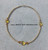 14k gold NOVEMBER TRI heart Anklet