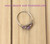 14k gold 3 STONE JUNE crystal ring #3